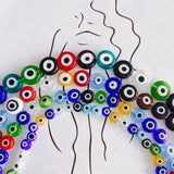DIY Jewelry Accessories Round Colored Glaze Necklace Bracelet