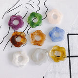 Resin Acrylic Translucent Flowers Jewelry Pendant