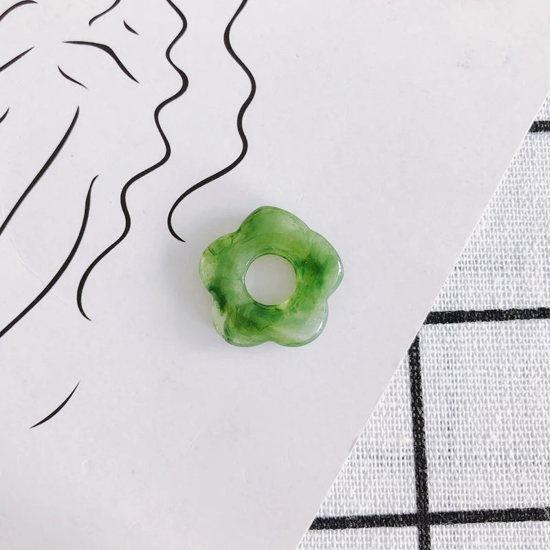 Resin Acrylic Translucent Flowers Jewelry Pendant