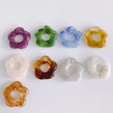 Resin Acrylic Translucent Flowers Jewelry Pendant