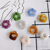 Resin Acrylic Translucent Flowers Jewelry Pendant