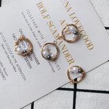 Vintage Pearl Wire Winding Earring Pendants