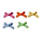 DIY Jewelry Accessories Alloy Frosted Bow Earrings Materials
