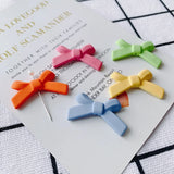 DIY Jewelry Accessories Alloy Frosted Bow Earrings Materials