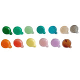Resin Acrylic Round Earrings 952 Silver Needle DIY Jewelry Accessories