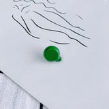 Resin Acrylic Round Earrings 952 Silver Needle DIY Jewelry Accessories