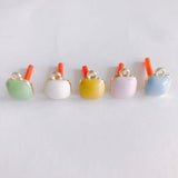 Colorful Sweet Geometric Square Alloy Earrings Material Accessories