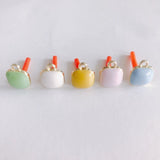 Colorful Sweet Geometric Square Alloy Earrings Material Accessories