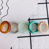 DIY Resin Translucent Round Retro Ring Material