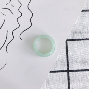 DIY Resin Translucent Round Retro Ring Material