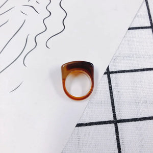Resin Retro Ring Finger Ring Material Accessories