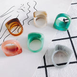 Resin Retro Ring Finger Ring Material Accessories