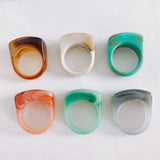 Resin Retro Ring Finger Ring Material Accessories