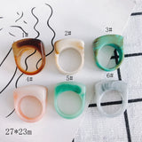 Resin Retro Ring Finger Ring Material Accessories