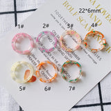 DIY Small Fresh Broken Flowers Ring Accessories