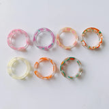 DIY Small Fresh Broken Flowers Ring Accessories