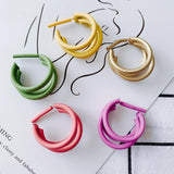 DIY Candy Multi-Layer C-Shaped Earrings