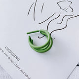 DIY Candy Multi-Layer C-Shaped Earrings
