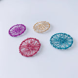 DIY Iron Spray Paint Round Hollow Earrings