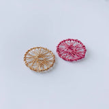DIY Iron Spray Paint Round Hollow Earrings