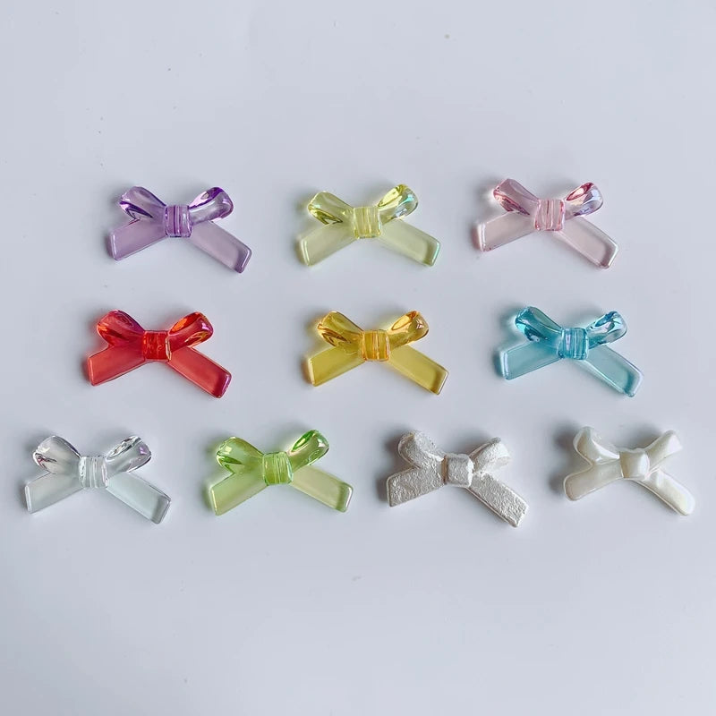 DIY Acrylic Resin Bow Earrings Accessories