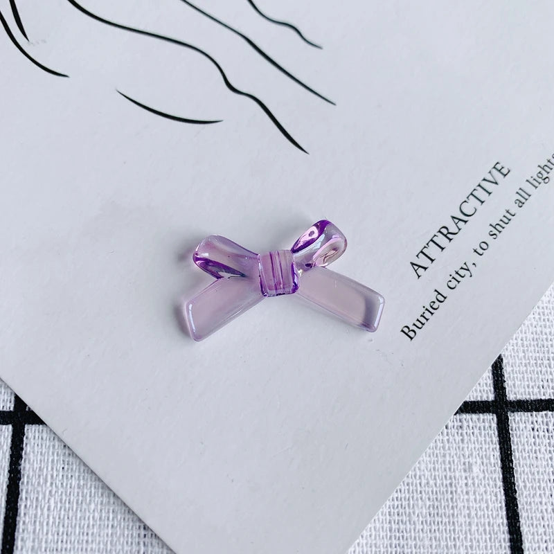 DIY Acrylic Resin Bow Earrings Accessories
