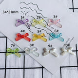 DIY Acrylic Resin Bow Earrings Accessories