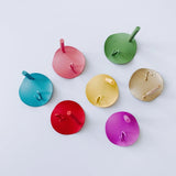 DIY Iron Spray Paint Disc Earrings Set