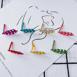 Iron-Painted Leaves Earring Accessories Small Fresh DIY Jewelry Base