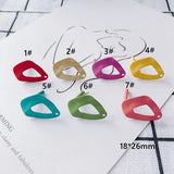Iron Spray Paint Hollow Earring Accessories