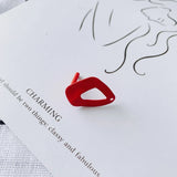 Iron Spray Paint Hollow Earring Accessories
