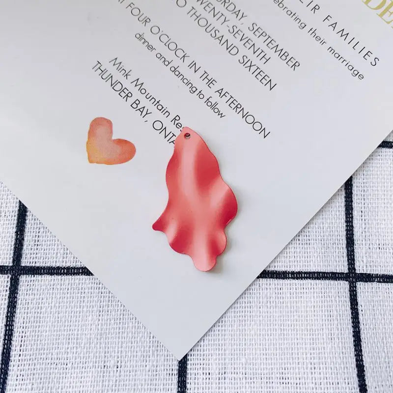 Irregular Earrings Iron Spray DIY Jewelry Accessories