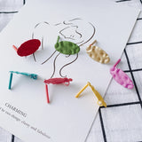 Small Fresh Earrings - DIY Jewelry Iron Spray Irregular Oval Accessories