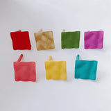 DIY Jewelry Iron Spray Square Heart Earrings