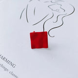 DIY Jewelry Iron Spray Square Heart Earrings