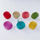 Small Fresh Iron Heart Earrings Matte Finish