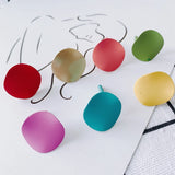 Small Fresh Iron Heart Earrings Matte Finish