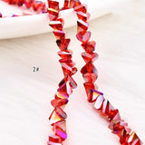 DIY Crystal 3D Hole Triangle Earrings Bracelet Necklace Pendant