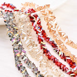 DIY Crystal 3D Hole Triangle Earrings Bracelet Necklace Pendant