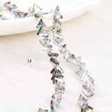 DIY Crystal 3D Hole Triangle Earrings Bracelet Necklace Pendant