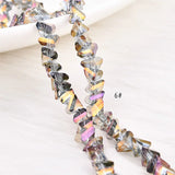 DIY Crystal 3D Hole Triangle Earrings Bracelet Necklace Pendant