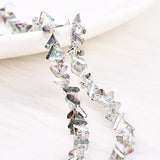 DIY Crystal 3D Hole Triangle Earrings Bracelet Necklace Pendant