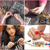 DIY Jewelry Making Accessory Set with Pliers and Silver Beads
