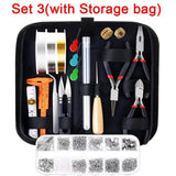 DIY Jewelry Making Accessory Set with Pliers and Silver Beads