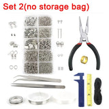DIY Jewelry Making Accessory Set with Pliers and Silver Beads