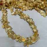DIY Citrine Necklace Loose Beads Raw-Material Fine Jewelry Findings