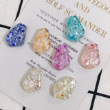 Resin Cracked Shell Earrings Accessory Set