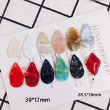 10pcs Resin Water Drop Earring Pendant Material DIY Jewelry Making