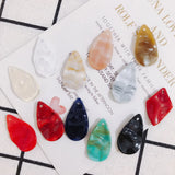 10pcs Resin Water Drop Earring Pendant Material DIY Jewelry Making