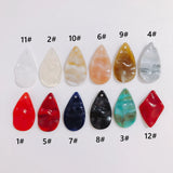 10pcs Resin Water Drop Earring Pendant Material DIY Jewelry Making